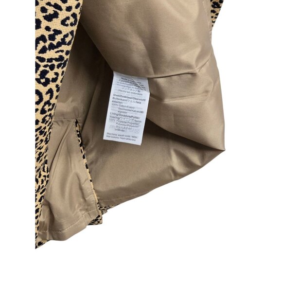 J Crew Womens Size 4 Leopard Print Sleeveless Sheath Dress Minimalist Classic - Picture 7 of 7